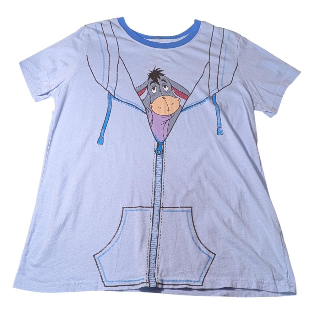 The Wonderful World Of Disney - Eeyore - Size 2XL 18-20 - Blue Graphic T Shirt